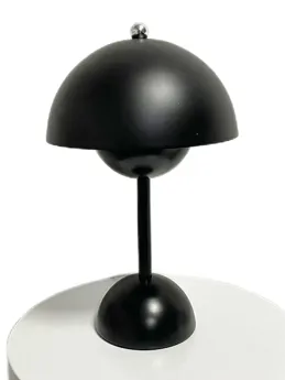 Lampara LED "Milan" 3 Tonos, Tactil USB Recargable. Color: Negro 16.5×28 cm