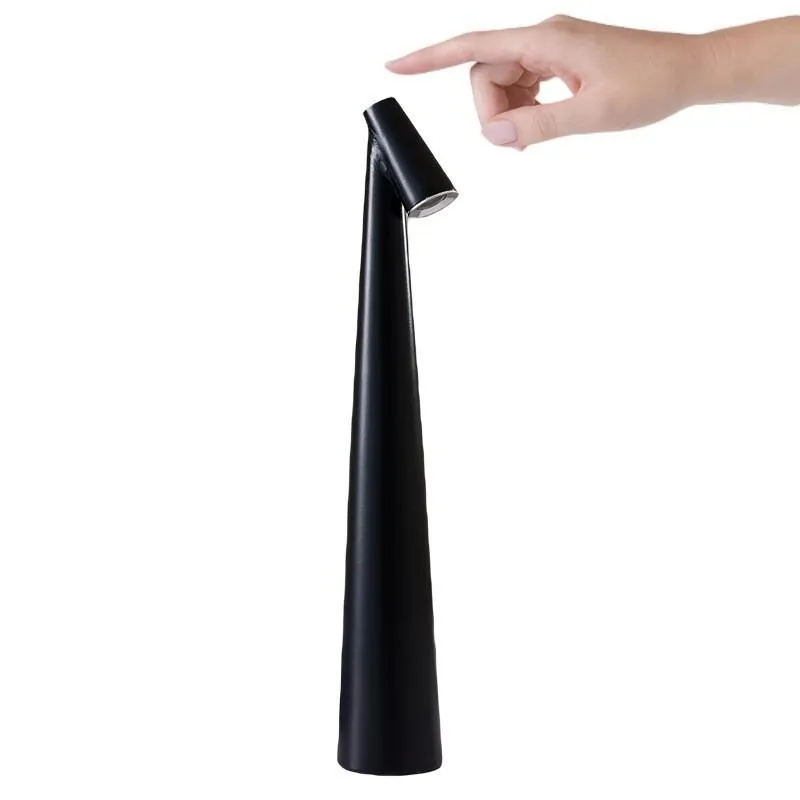 Lampara LED 2 Tonos, Tactil USB Recargable. Color: Negro y Blanco 35×5 cm