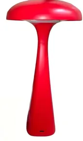 Lampara LED "Amsterdam" 3 Tonos, Tactil USB Recargable. Color: Rojo 14.5×28 cm