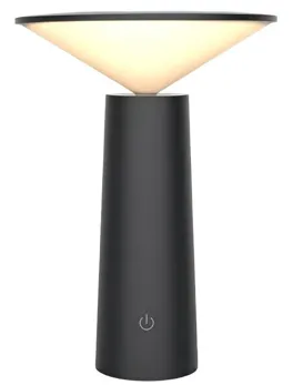 Lampara LED "Asia" 3 Tonos, Tactil USB Recargable. Color: Negro 14×21.5 cm