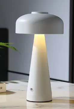 Lampara LED "Paris" 3 Tonos, Tactil USB Recargable. Color: Blanco 15×27.5 cm