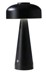 Lampara LED "Paris" 3 Tonos, Tactil USB Recargable. Color: Negro 15×27.5 cm