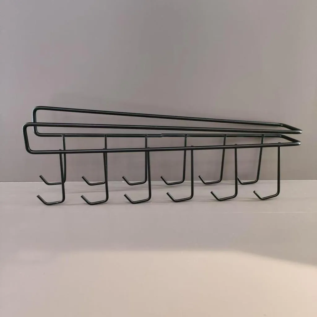 Organizador de Tazas para Estante de Hiero Negro 32×5×10 cm
