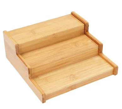 Organizador 3 Pisos de Bambu Extensible (22-37.5)×22×8.5 cm