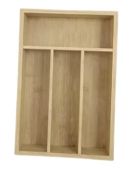 Cubiertero de Bambu "Minimal" 30×20×5 cm