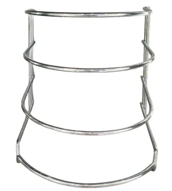 Organizador de Sartenes de Hierro Cromado 4 Espacios 23.5×27.5×26.5 cm