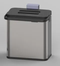 Imagen de Mini Cesto de Acero Inoxidable con Posibilidad de Colgar 20,5×13×21 cm