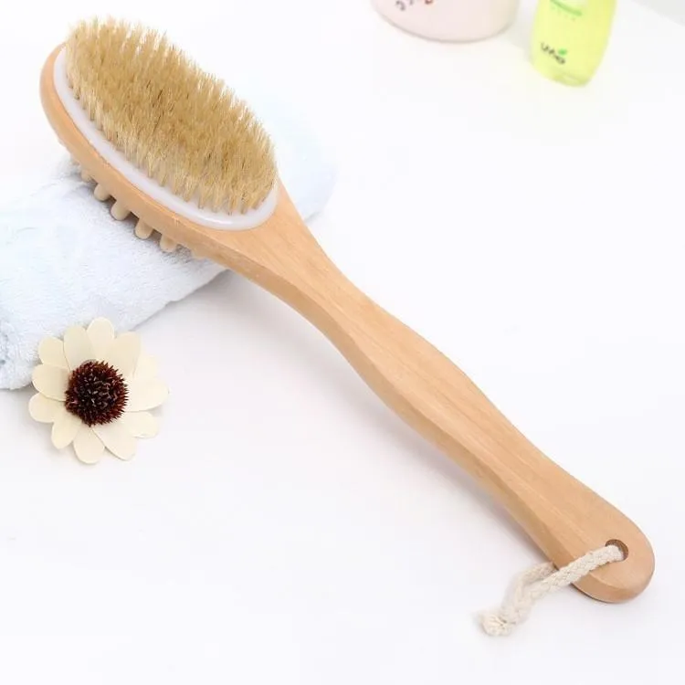 Imagen de Cepillo de Ducha de Madera con Masajeador 42.5 cm
