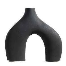 Jarron de Ceramica Arco Negro 26×6×24 cm