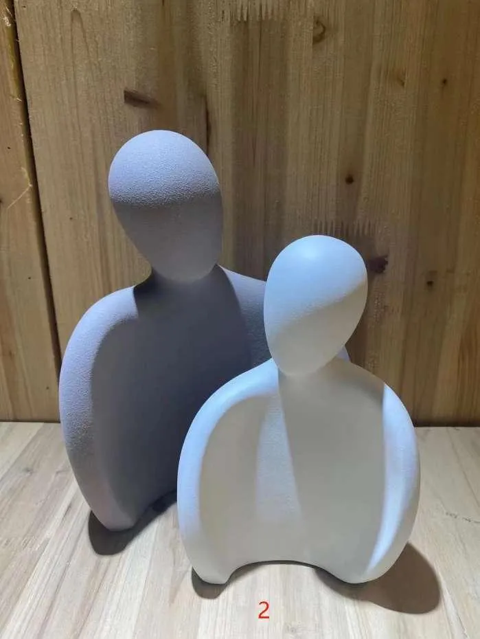 Set X2 Pareja "Sintonia" de Ceramica Bitono 17×23 cm - 12.5×19.5 cm