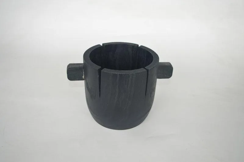 Cuenco de Madera "Brecha" Negro 19×29×20 cm
