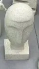 Rostro "Pascuas" de Resina Textura Arena 26 cm