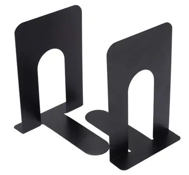 Set X 2 Sujeta Libros de Hierro Negro 16.5×13×15 cm