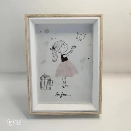 Portaretrato de Madera con Blanco 15×20 cm