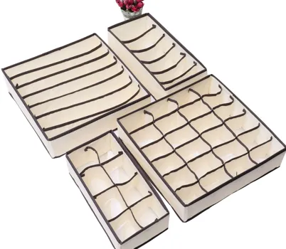 Set X 4 Organizador de Tela Plegable 32×32×10 cm (×2) - 32×16×10 cm (×2)