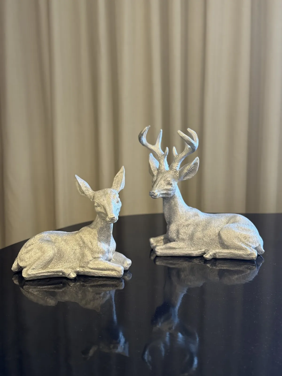 Bambi de Resina Plata 23 cm