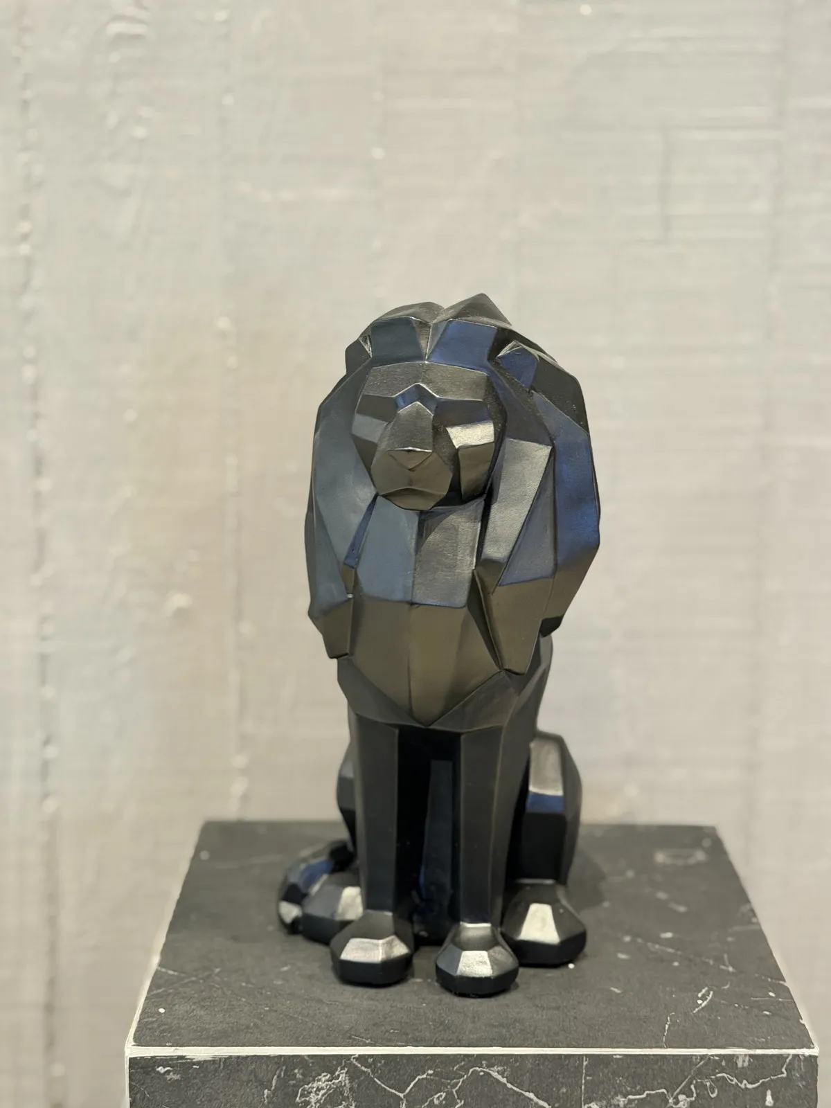 Leon "Geometrico" de Resina 25 cm