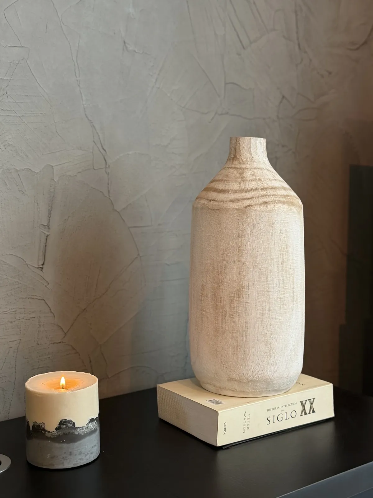 Botellon de Madera Natural 25×15×15 cm