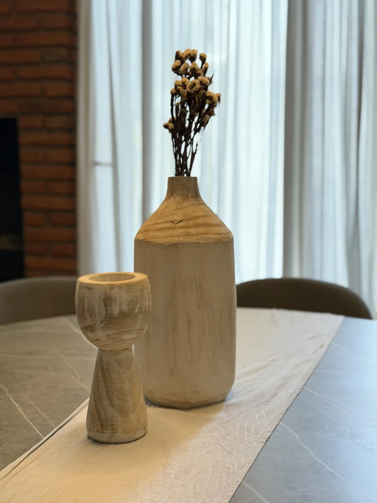 Botellon de Madera Natural 25×15×15 cm