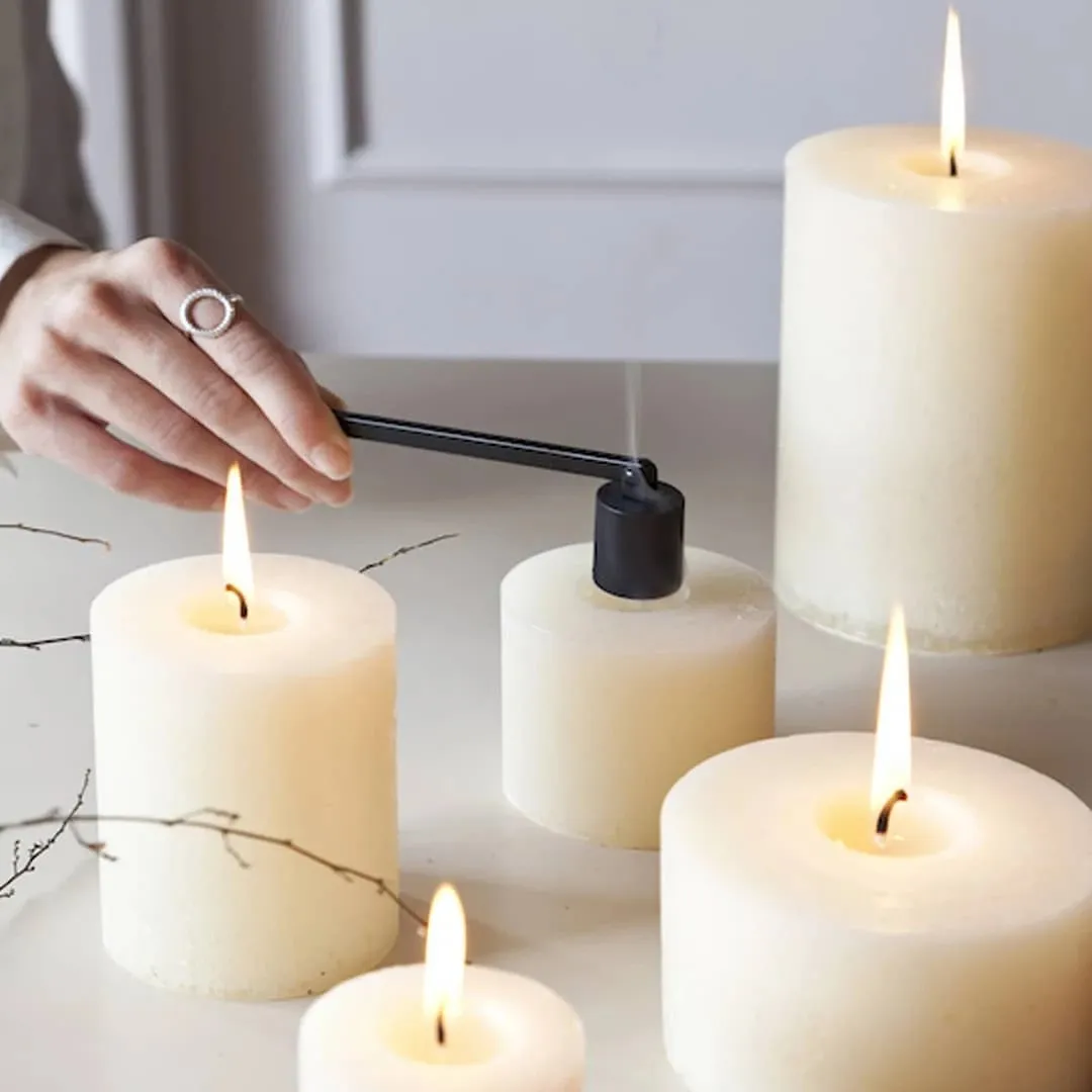 Apaga Velas de Hierro Negro Mate 16.5×4×2 cm