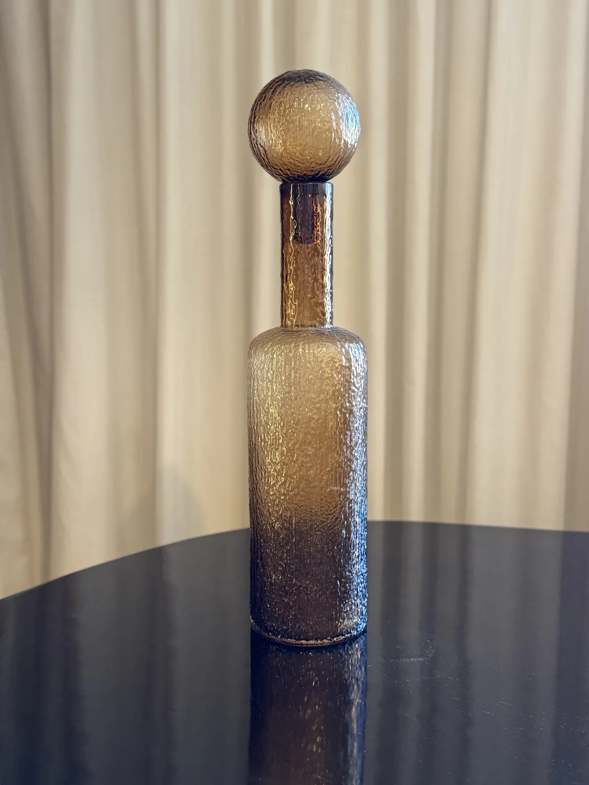 Botellon de Vidrio Caramelo 12×44.5 cm