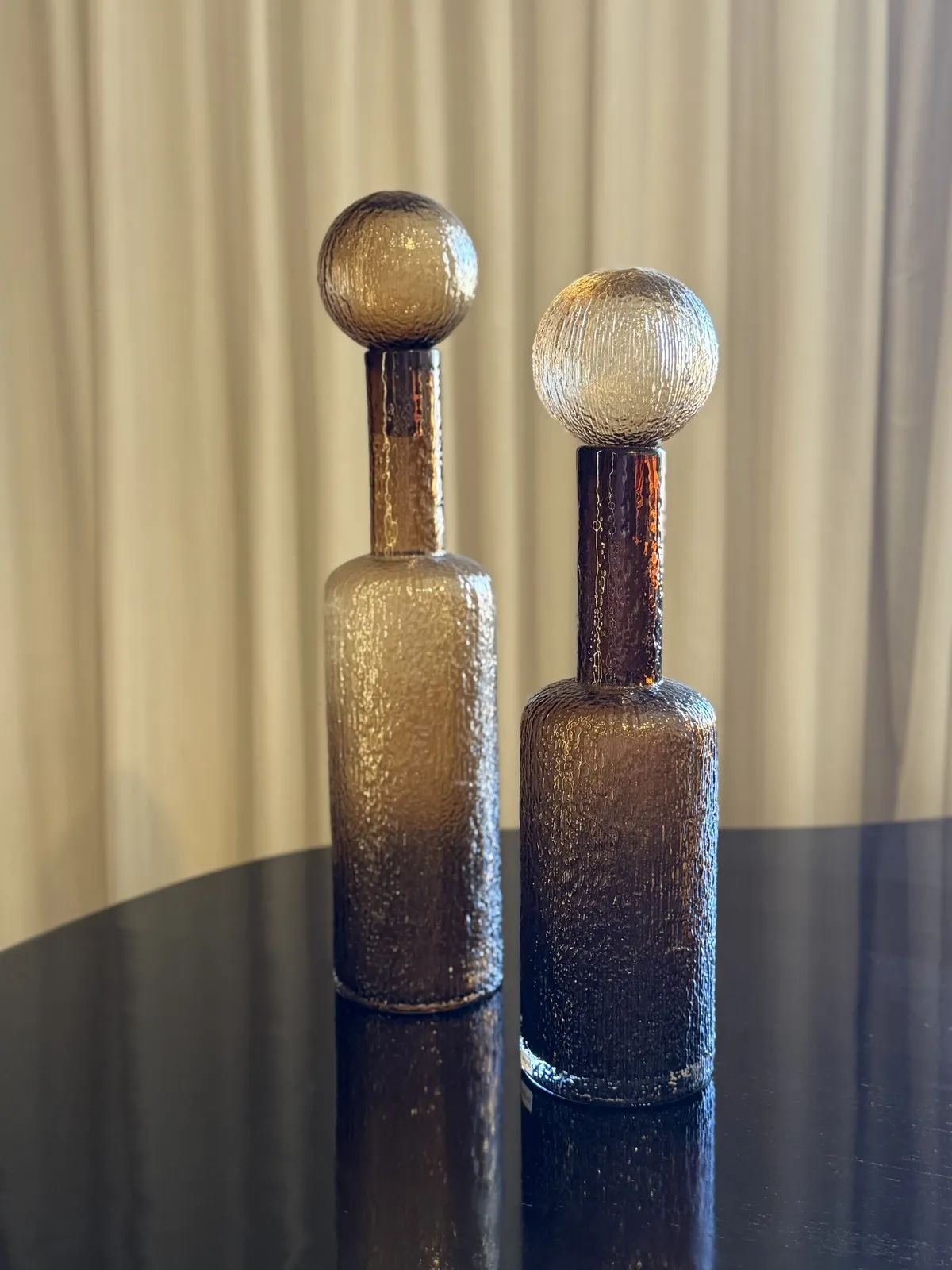 Botellon de Vidrio Caramelo 12×50.5 cm