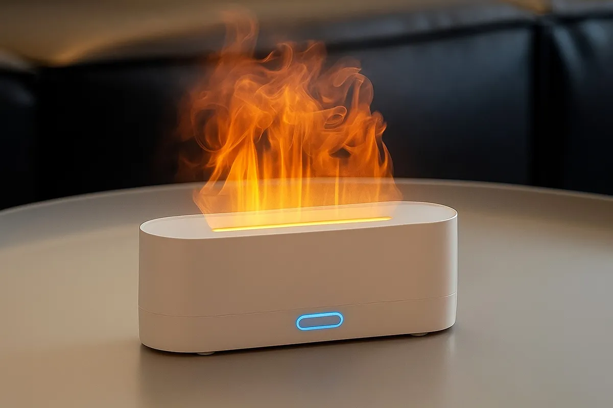 Humidificador Efecto Fuego USB 220×70×85 mm