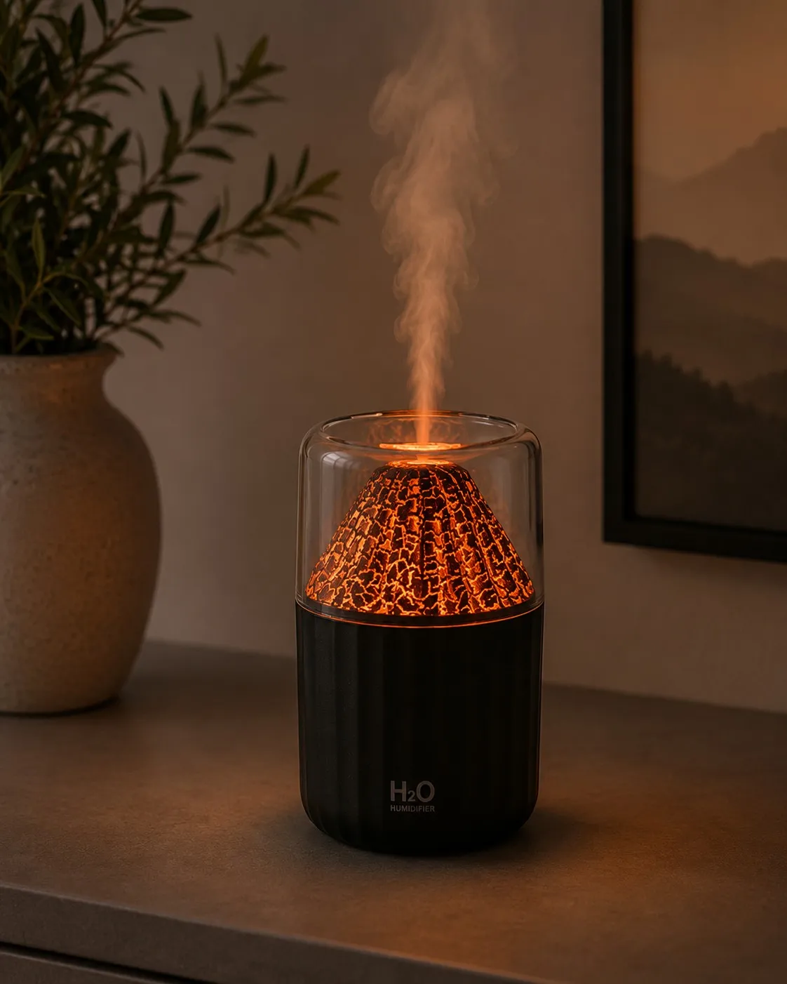 Humidificador Volcán USB 88×88×145 mm