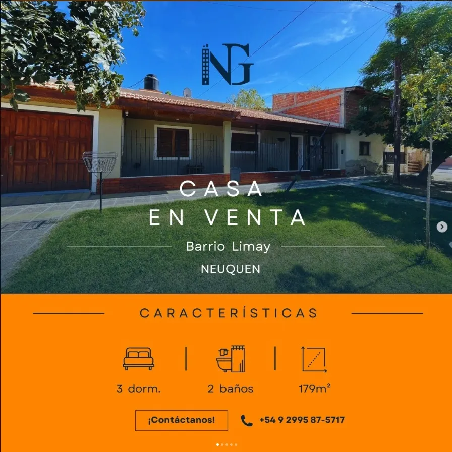 Casa 3 dormitorios en Barrio Limay